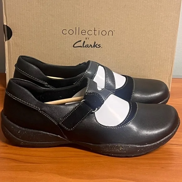 NIB Women’s Clarks® Roseville Jane Women's Mary Jane Shoes Black Size 8.5 - Picture 5 of 11